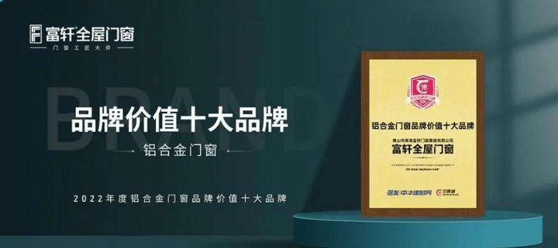 富(fu)軒全屋們(men)窗|2022年(nian)度榮譽回顧榜單(dan)
