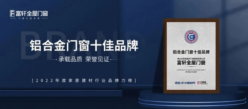 富(fu)軒全屋們(men)窗|2022年(nian)度榮譽回顧榜單(dan)