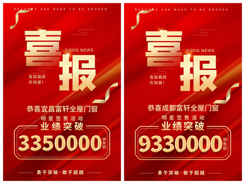 冠軍品(pin)質(zhi)行|宜昌店(diàn)、成(cheng)都店(diàn)業績沖破目(mu)标，取得圓滿成(cheng)功！